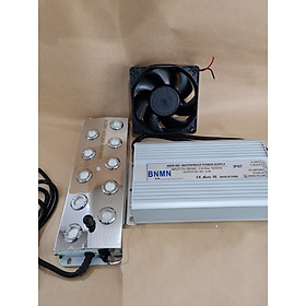 Mua Bộ sản phẩm tảo ẩm   phun sương làm mát (Quạt 48V chống ẩm màu đen + vỉ 10 mắt 300W + Nguồn 48V chống ẩm)