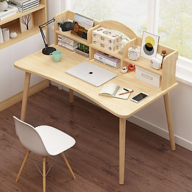 Mua Bàn làm việc gỗ đa chức năng có thể dùng để học tập  giải trí có kèm theo kệ sách tiện dụng kích BLVG03