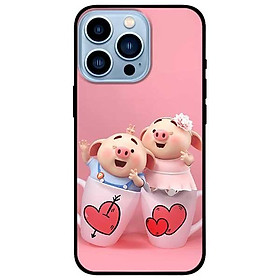Ốp lưng dành cho Iphone 13 Mini - Iphone 13 - Iphone 13 Pro -  Iphone 13 Pro Max - Hai Chú Heo Ly Cặp