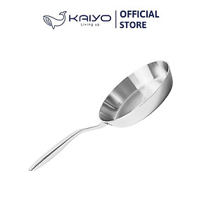 Mua Chảo inox trơn thân đáy liền 3 lớp Tri-Ply Kaiyo  size 20cm