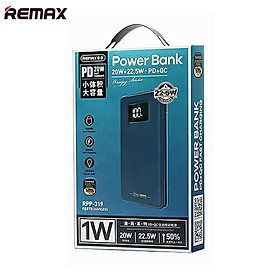 Mua Pin dự phòng sạc nhanh Remax RPP-319 dung lượng 10000mAh QC 22.5W và PD 20W - tích hợp 1 input 3 output - Hàng Chính Hãng
