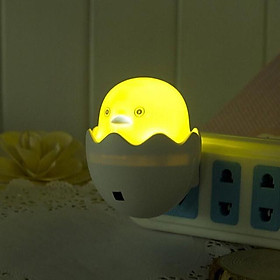 Đèn ngủ cảm biến ánh sáng hình gà con