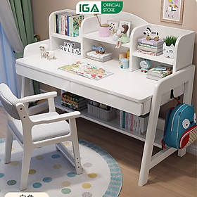 Mua Bàn học trẻ em thông minh kèm kệ sách thương hiệu IGA (không kèm ghế) - GM144