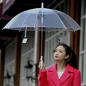 Mua Ô trong suốt cầm tay chất liệu nilon dẻo