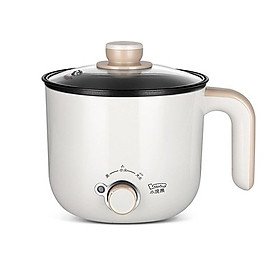 Nồi điện đa năng hiệu Lotor chống dính cao cấp, nồi lẩu mini dung tích 1,3L có thể điều chỉnh nhiệt độ , nồi lẩu đa năng có lồng hấp tiện lợi, nồi nấu lẩu chống dính với thiết kế nhỏ gọn dễ dàng vệ sinh- Hàng nhập khẩu