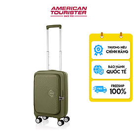 Vali kéo American Tourister Curio Spinner EXP TSA Book Open