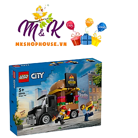 LEGO CITY 60404 Đồ chơi lắp ráp Xe tải Burger lưu động (194 chi tiết)