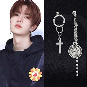 Bông tai nam nữ bất đối xứng unisex