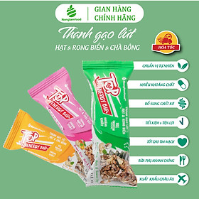 Thanh gạo lứt ngũ cốc hạt và chà bông - rong biển - trái cây - Top Energy Bar Nonglamfood | Bánh ngũ cốc ăn kiêng tốt cho sức khỏe, thay thế bữa ăn sáng dinh dưỡng, ăn chay thực dưỡng, hỗ trợ giảm cân hiệu quả