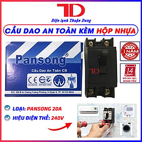 Cầu dao an toàn 20A, át PANSONG và át Pana sonic, CB tự động, Aptomat, Át 20A, hàng chính hãng - Điện Lạnh Thuận Dung