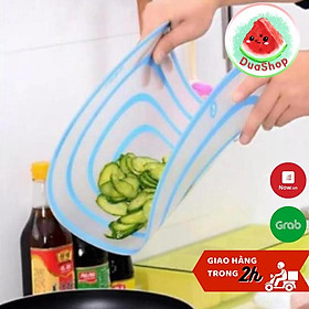 Mua Thớt dẻo siêu mỏng giá rẻ - Thớt gọt hoa quả/ thái thịt/ xắt rau củ tiện lợi - Thớt kháng khuẩn Duashop