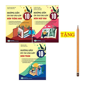 Hình ảnh Sách - Combo Hướng dẫn ôn thi vào lớp 10 môn Toán + Tiếng Việt + Tiếng Anh (KP)