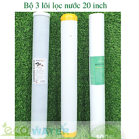 Mua  Khử đá vôi  Bộ lõi lọc nước 1 2 3 cốc 20 inch - Econc020