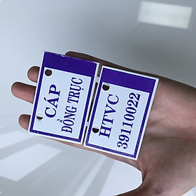 Mua Biển báo cáp đồng  trục  6cm x 4cm  nhôm 1.5mm  ( HTVC 039110022 )