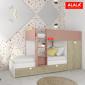 Mua Giường tầng trẻ Em ALALA đa năng/ Miễn phí vận chuyển và lắp đặt/ Đổi trả 30 ngày/ Sản phẩm được bảo hành 5 năm từ thương hiệu ALALA/ Chịu lực 700kg