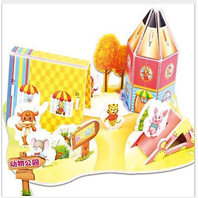 Đồ chơi lắp ráp mô hình 3D bằng xốp ngôi nhà, phương tiện  quà tặng cho bé trẻ em