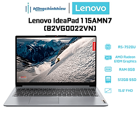 Laptop Lenovo IdeaPad 1 15AMN7 82VG0022VN (R5-7520U|8GB|512GB|AMD Radeon 610M Graphics|15.6) Hàng chính hãng