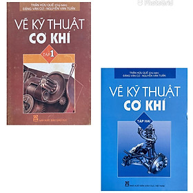 Combo Vẽ Kỹ Thuật Cơ Khí Tập 1 + Tập 2