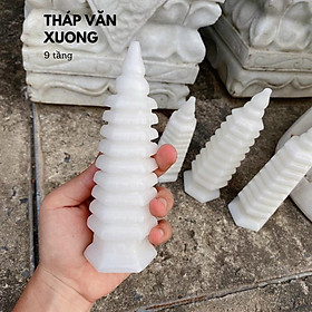 Mua Tháp Văn Xương 9 Tầng Đá Trắng - Cao 15cm & 20cm