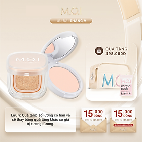 Bộ đôi M.O.I Phấn nước Iconic Perfection Cushion và Phấn phủ Baby Skin Powder