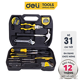 Bộ Dụng Cụ Sửa Chữa Đa Năng 116 Chi Tiết Deli Cao Cấp Chính Hãng - Sử Dụng Nhiều Mục Đích, An Toàn, TIện Lợi  - 31 chi tiết