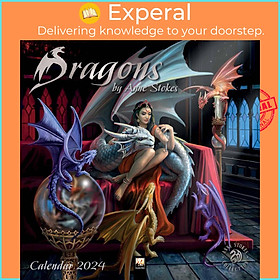 Sách - Dragons by Anne Stokes Wall Calendar 2024 (Art Calendar) by Unknown (US edition, paperback)