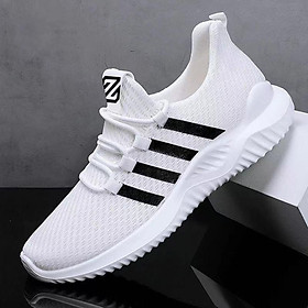 Giày Thể Thao Nam Sneaker Vải Lưới Thoáng Khí Mát Chân Không Mùi, Đế Cao Su Non G190