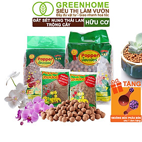 Đất Sét Nung Trồng Cây Greenhome, Bao 6lít, Thái Lan, Trồng Sen Đá, Phong Lan, Sứ, Thuỷ Canh, Chống Mọc Cỏ, Thoáng Khí