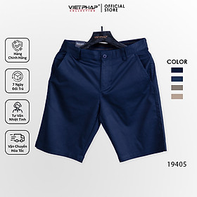 Quần Short Kaki Nam VIỆT PHÁP / Hoạ Tiết Chìm Cao Cấp 19406