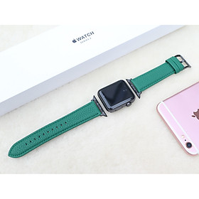 Dây Đeo Thay Thế Dành Cho Apple Watch 1,2,3,4,5,6 (Chất liêu  Da bò nhập khẩu của Pháp) nhiều màu lựa chọn