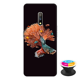 Ốp lưng dành cho điện thoại Realme X hình Cá Betta Mẫu 1 - tặng kèm giá đỡ điện thoại iCase xinh xắn - Hàng chính hãng