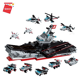 Đồ chơi xếp hình Qman 1418: Tàu sân bay Liaoning (678 chi tiết)