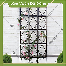 KHUNG LEO CÂY HOA HỒNG (Ngoài trời và sân vườn ) - Màu đen giúp khu vươn của bạn thêm sang trọng và huyền bí - Kiêểm chứng sử dụng đươc 5 năm