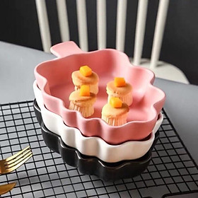 Mua Đĩa nướng cây thông  khay sứ nướng   khuôn nướng hình lá