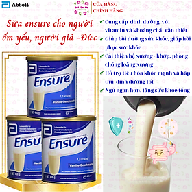 Ensure Đức cho người lớn tuổi Ensure Vanille Geschmask - Giúp hồi phục sức khỏe cho người gầy yếu, người suy dinh dưỡng - QuaTangMe Extaste