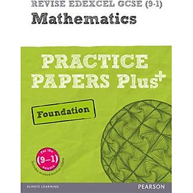 Sách - REVISE Edexcel GCSE (9-1) Mathematics Foundation Practice Papers Plus : fo by Jean Linksy (UK edition, paperback)