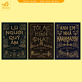 Combo sách của tác giả Fyodor Dostoyevsky: Tội ác và hình phạt + Anh em nhà Karamazov + Lũ người quỷ ám (Nhã Nam HCM)