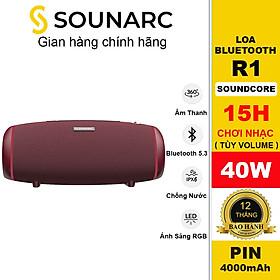 Hình ảnh Loa Bluetooth 5.3 Sounarc R1 Công Suất 40W, Chống Nước IPX6, Pin Tích Hợp 4000mAh 15H Chơi Nhạc - Hàng chính hãng