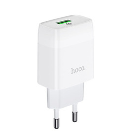 Mua Củ sạc nhanh 18W Hoco chuôi tròn PC chống cháy hỗ trợ QC3.0 ( 2 màu ) - Hàng chính hãng