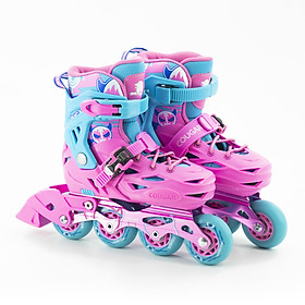 Giày Trượt Patin Dành Cho Bé COUGAR PRO, có phanh an toàn, 3 màu hấp dẫn