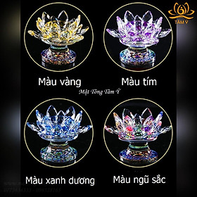 Mua ĐẾ NẾN HOA SEN PHA LÊ CHÂN CAO