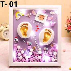 Khung Hình Lưu Giữ Cuống Rốn Và In Dấu Vân Tay Cho Con Yêu