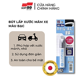 Chai Dung Dịch Lấp Vết Xước Mâm Xe Ô Tô Wheel Touch Up Paint Silver W-62 SOFT99 Japan 12ml