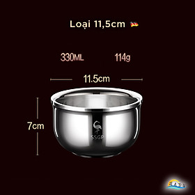 Mua Bát Chén Ăn Cơm Inox 2 Lớp Cách Nhiệt Cao Cấp Cho Bé Kiểu Hàn Quốc Đạt Chất Lượng LFGB Đức SSGP