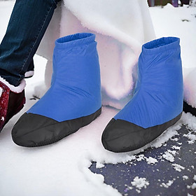 Winter Duck Down Booties Duck Down Slipper Boots for Camping Bed Tent