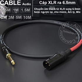 Mua Dây canon sang 6 ly mono DIY 0.5 đến 10 mét - 6.35mm to XLR male audio cable