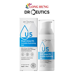 Gel DrCeutics Dual Urea 5% Invisible Hydrating Gel giúp dưỡng ẩm và phục hồi da (50g) - Hàng chính hãng