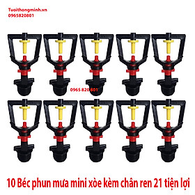 Mua Combo 10 Béc phun sương xòe tưới lan  cây cảnh kèm nối ren 21