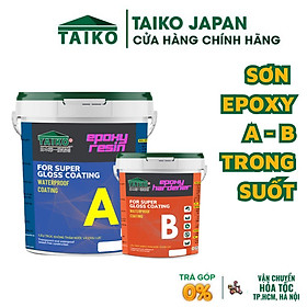Mua Sơn Chống Thấm TAIKOMI Epoxy Set 18 Lít - Chống thấm A /B trong suốt  sử lý chống thấm mặt sàn nhà vệ sinh gạch men
