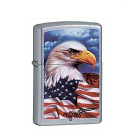 Bật Lửa Zippo Mazzi Freedom Watch Street Chrome Chính Hãng Usa